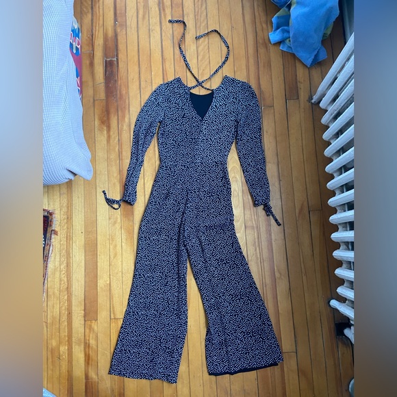 Reformation black & white floral “Missy” jumpsuit - Picture 3 of 4